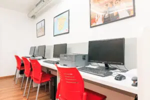 Our Spanish school in Sevilla - computer room