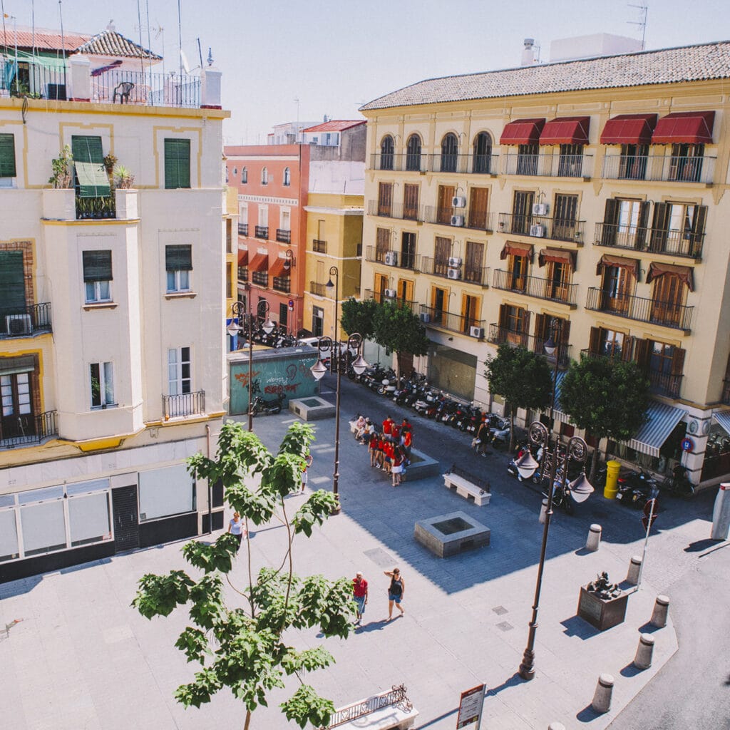 View from our Spanish school in Sevilla, Spain