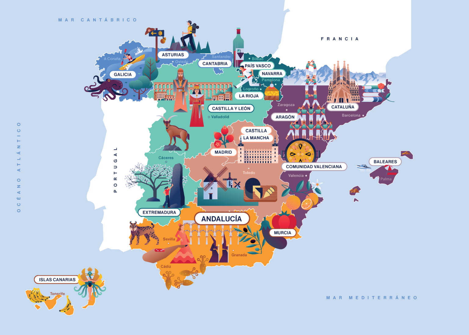 Map of Spain