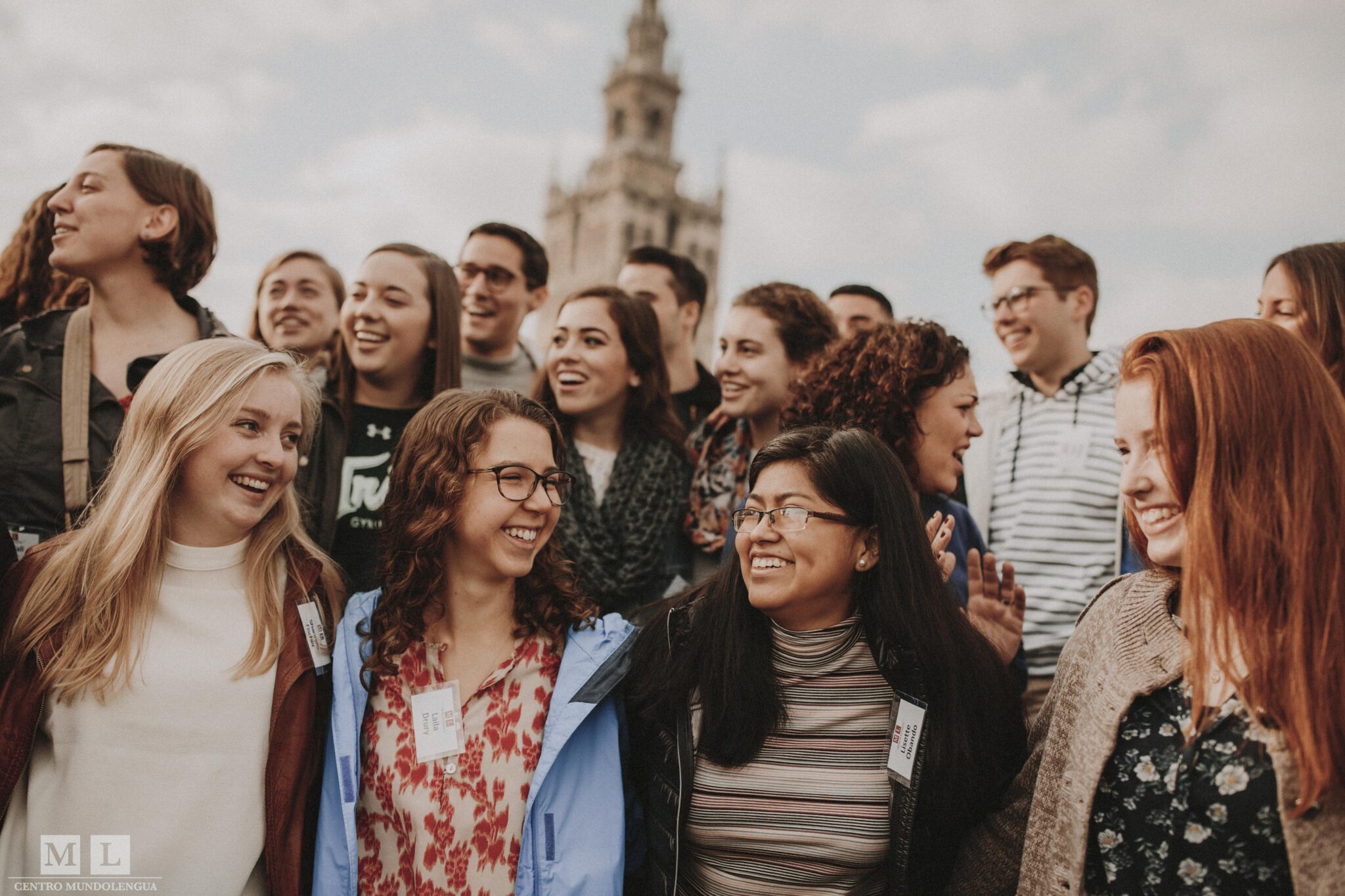 College students at Giralda