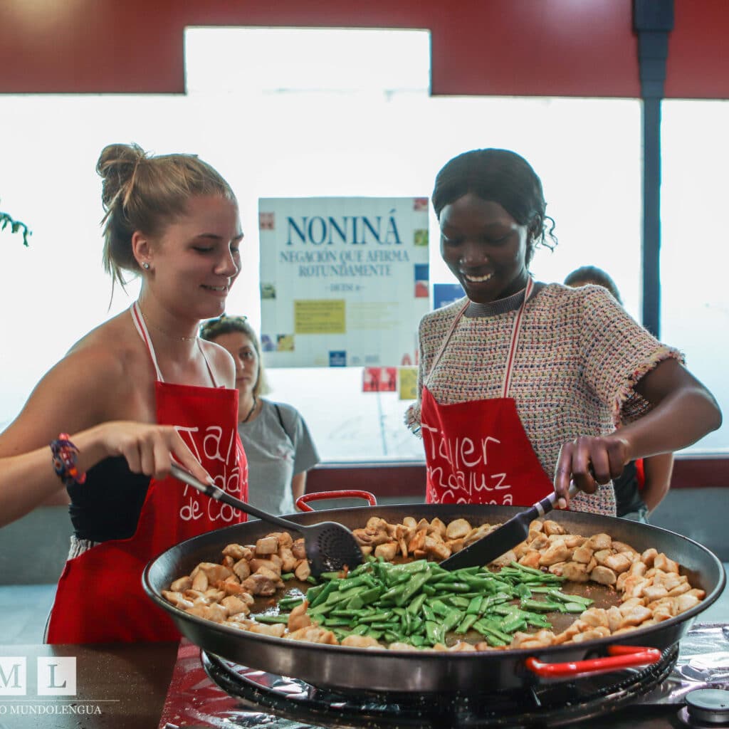 Custom school trips in Spain with cooking Spanish classes