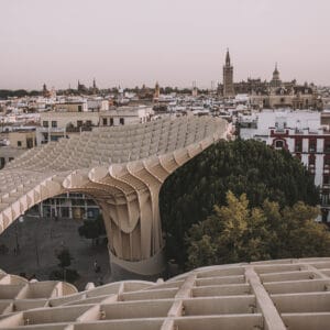 Visiting the Setas - soccer tours in Sevilla, Spain
