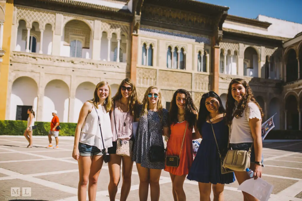 pre-AP Spanish students in Sevilla, Spain