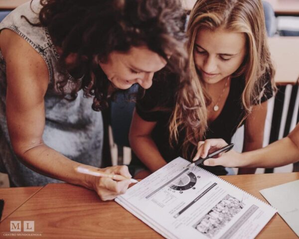 Teacher and Student during classes