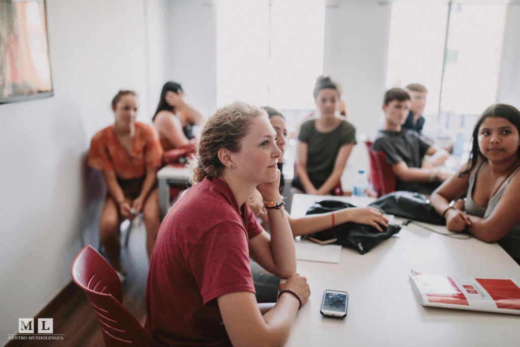 High School students during lessons