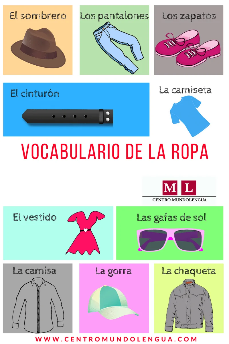 aprender el vocabulario de la ropa en español