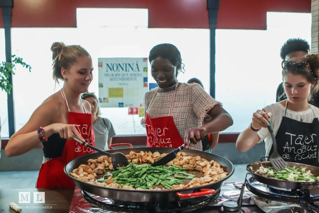 Authentic study abroad programs for high school students: cooking paella